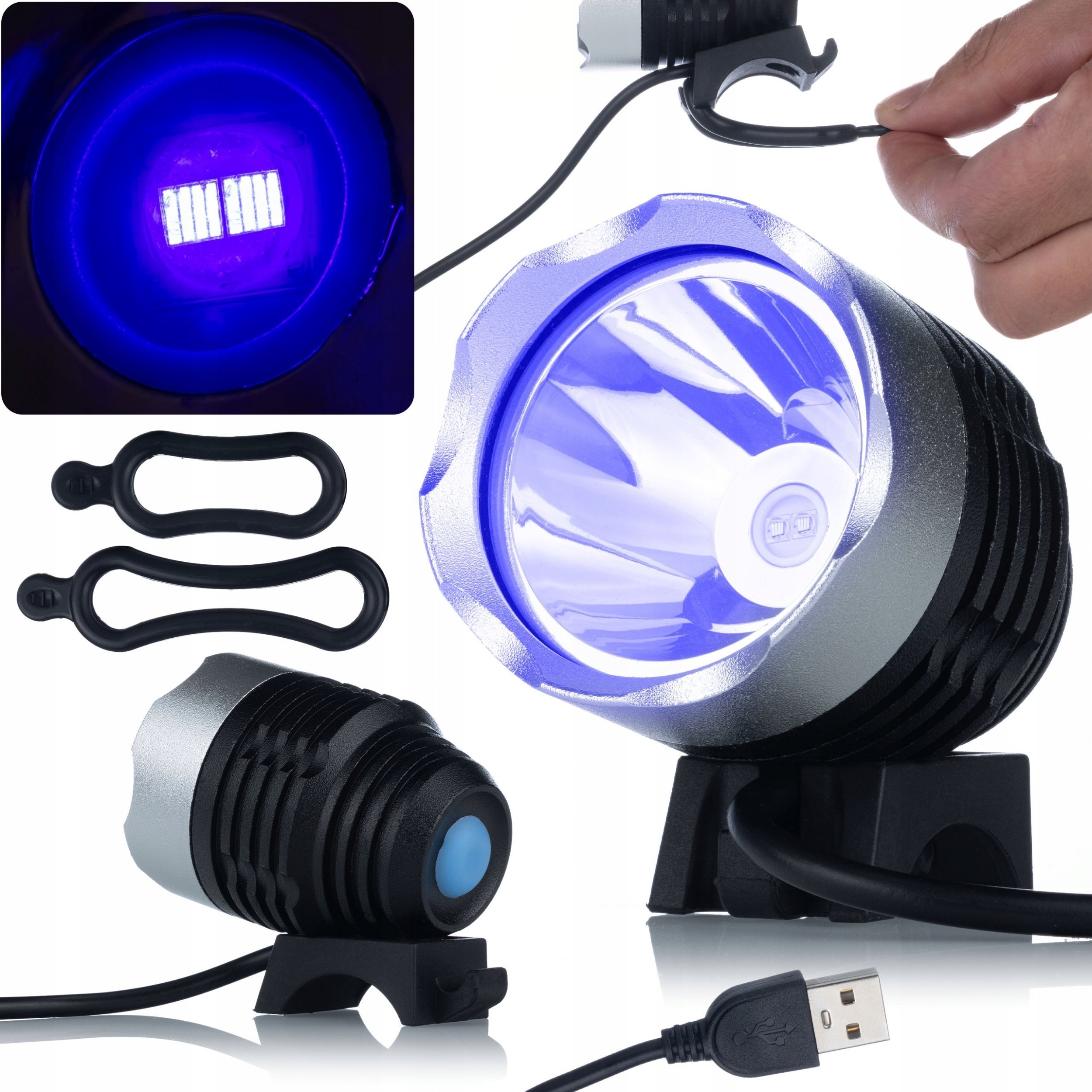Rosfix PROFESJONALNA LAMPA UV 8W 2 DIODY LED USB DO UTWARDZANIA SOLDERMASKI ŻYWICY