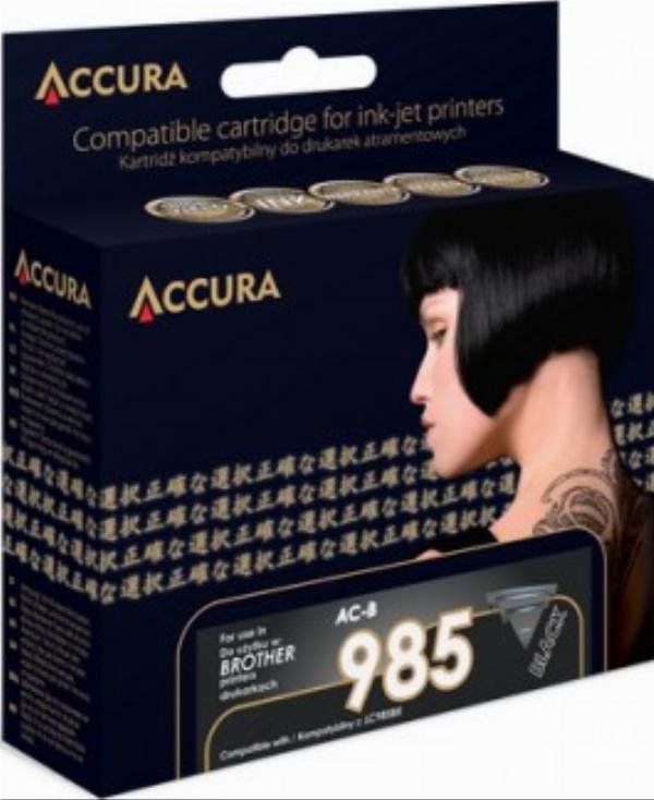 Tusz Accura ink Brother LC985C zamiennik XL AC-B985CXL