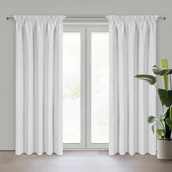 Zasłony - Zasłona SUZAN srebrna 135x270 cm taśma marszcząca - miniaturka - grafika 1