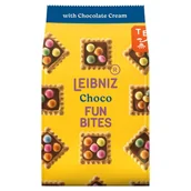 Ciastka - Leibniz Fun Bites Herbatniki z kremem czekoladowym z drażami 100 g - miniaturka - grafika 1