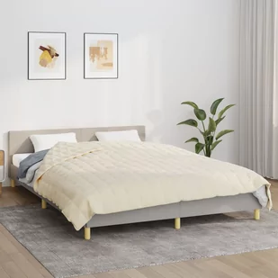 Vidaxl Koc Obciążeniowy, Kremowy, 200X200 Cm, 13 Kg, Tkanina - Koce - miniaturka - grafika 1