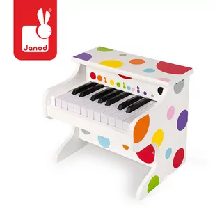 Janod Elektroniczne pianino Confetti - Instrumenty muzyczne dla dzieci - miniaturka - grafika 2