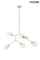 Lampy sufitowe - Moosee Split lampa wisząca 6x40W złoty/przezroczysty MSE010100242 - miniaturka - grafika 1
