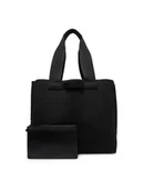 Torby męskie - Calvin Klein Torba Ck Ease E/W Tote Knit K50K512892 Czarny - miniaturka - grafika 1