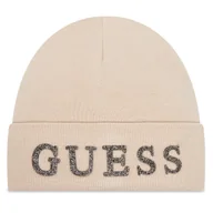 Czapki damskie - Czapka Guess AW5398 POL01 Beżowy - miniaturka - grafika 1
