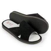 Kapcie męskie - Ireshoes Kapcie na lato męskie kozia skóra r.44 - miniaturka - grafika 1