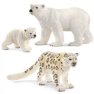 Schleich Wild Life - Zestaw figurek zwierzęta polarne, figurki zwierząt dla dzieci 3 szt. - Klocki - miniaturka - grafika 1