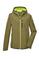 Kurtki męskie - killtec Męska kurtka funkcyjna/lekka kurtka przeciwdeszczowa z kapturem, pakowalna KOS 110 MN JCKT, zielony mech, XL, 42956-000 - miniaturka - grafika 1