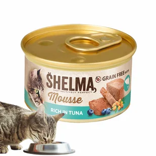 Mus rybny dla dorosłych kotów bogaty w tuńczyka z jagodą i rokitnikiem Shelma 85 g - Mokra karma dla kotów Mus rybny dla dorosłych kotów bogaty w tuńczyka z jagodą i rokitnikiem Shelma 85 g - Mokra karma dla kotów - miniaturka - grafika 1