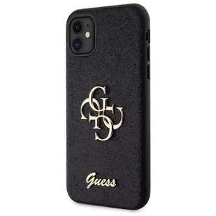 Guess GUHCN61HG4SGK iPhone 11 / Xr 6.1" czarny/black hardcase Glitter Script Big 4G - Etui i futerały do telefonów - miniaturka - grafika 2