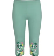 Legginsy - Legginsy dziewczęce leginsy 3/4 dziecięce bawełniane 146 z kwiatami Endo - miniaturka - grafika 1