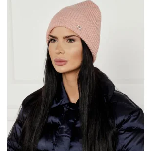 Calvin Klein Wełniana czapka + opaska z dodatkiem kaszmiru - Czapki damskie - miniaturka - grafika 1