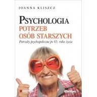 Psychologia - Psychologia potrzeb osób starszych Joanna Kliszcz - miniaturka - grafika 1