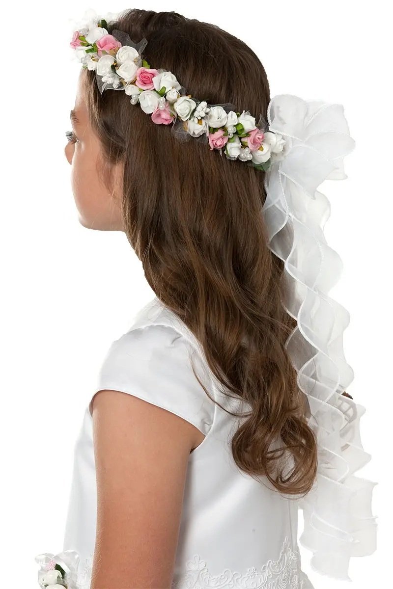 Wianek komunijny jak żywy dla dziewczynki wianki komunijne komunia święta do komunii WK99a