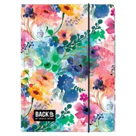 Teczki i skoroszyty - Teczka tekturowa z gumką A4 DERFORM BACKUP kwiaty - miniaturka - grafika 1