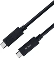 Kable USB - Kabel USB Deltaco Kabelis DELTACO USB4 gen3, USB-C - USB-C, 5A EPR, juoda, 0,8m / USBC-4008M - miniaturka - grafika 1