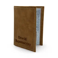 Etui na dokumenty i karty - Etui na Dowód Rejestracyjny - Skóra Naturalna - miniaturka - grafika 1