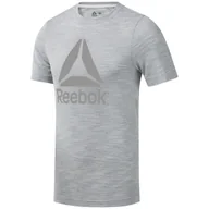 Koszulki męskie - Koszulka męska Reebok EC0786 TE MARBLE BL Szara - miniaturka - grafika 1