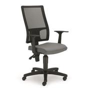 Fotele i krzesła biurowe - Krzesło obrotowe Nowy Styl Taktik oparcie siatka czarna / siedzisko oban pomarańczowy - miniaturka - grafika 1