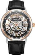 Zegarki męskie - Zegarek męski KENNETH COLE KCWGE2233202 czarny klasyczny skeleton - miniaturka - grafika 1