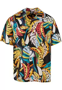 Koszule męskie - Urban Classics Męska koszula Viscose AOP Resort Shirt Toucans 5XL, toucans, 5XL - grafika 1