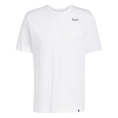 adidas Mężczyźni LOUNGE STILL LIFE BOWL GRAPHIC T-SHIRT, white, L
