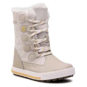 Śniegowce damskie - Merrell Dziewczęce Śniegowce Beżowe Z Ociepleniem 32 Jra - miniaturka - grafika 1