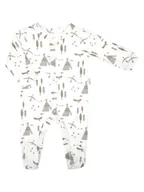 Pajacyki dla niemowląt - Chłopięcy Pajac bawełniany Biały, Nicol,r.62 - miniaturka - grafika 1