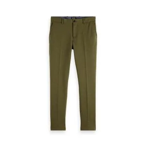 Scotch & Soda Mott Knitted Slim Fit Chinos — Green Melange - Spodnie męskie - miniaturka - grafika 1