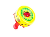 Dzwonki do roweru - Dzwonek Mod. 201 Aluminiowy Kolor Zólty/Motyw Chrabaszcz Et. Romet - miniaturka - grafika 1