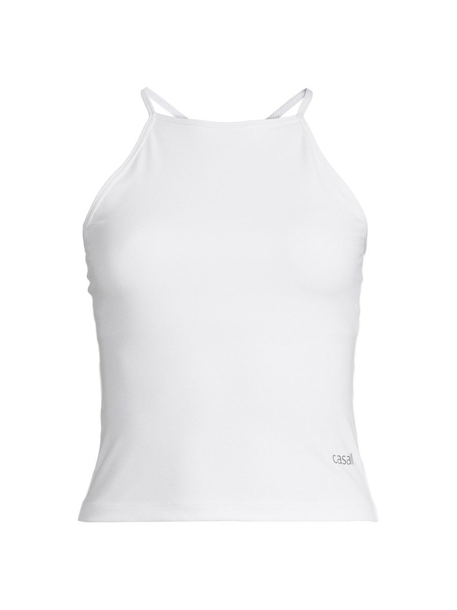 Koszulka sportowa CASALL Built-In-Bra Halterneck Tank white 42