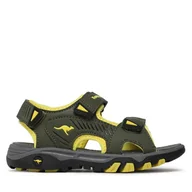 Buty dla chłopców - Sandały KangaRoos 10049 000 8095 M Zielony - miniaturka - grafika 1