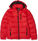 Kurtki i płaszcze dla chłopców - Trespass Dziecięca kurtka przeciwdeszczowa z odpinanym kapturem - czerwona, rozmiar 2/3 - miniaturka - grafika 1