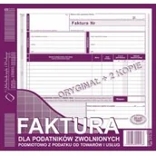 Druki akcydensowe - Michalczyk i Prokop Faktura dla podatników zwolnionych 212-2E - miniaturka - grafika 1