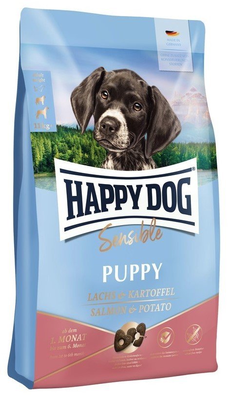 Happy Dog Supreme Sensible Puppy, łosoś z ziemniakami - 10 kg