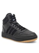 Sneakersy męskie - adidas Sneakersy HOOPS 3.0 MID GY4745 Czarny - miniaturka - grafika 1