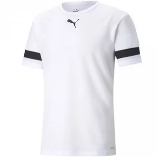 Koszulki męskie - Koszulka męska Puma teamRISE Jersey biała 704932 04 - grafika 1