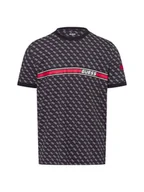 Koszulki męskie - GUESS Pan T-Shirt Mężczyźni Bawełna niebieski wzorzysty, S - miniaturka - grafika 1