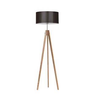 Drewniana lampa podłogowa w stylu skandynawskim HAITI - Lampy stojące - miniaturka - grafika 1