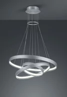 Lampy sufitowe - Trio LAMPA wisząca MACAU 325610305 futurystyczna OPRAWA zwis LED 64W pierścienie rings szczotkowane aluminium 325610305 - miniaturka - grafika 1