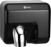 Suszarki do rąk i włosów - Czarna suszarka do rąk 2300W ustawiany kąt SCHILD - miniaturka - grafika 1