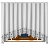 Firany - Firana Gotowa VIRGINIA 400x150 WOAL Firanka 150 cm - miniaturka - grafika 1