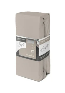 Prześcieradło jersey z gumką soft 140x200 szare na materac 25 cm - Prześcieradła - miniaturka - grafika 1