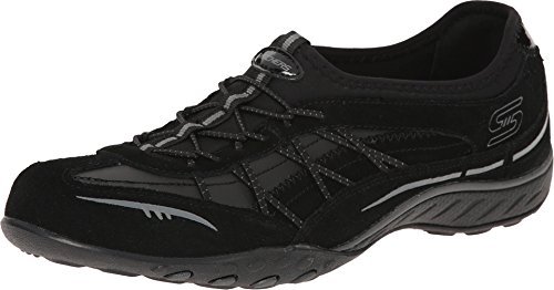 skechers Breathe-Easy - City Lights damskie trampki, Czarny Blk, 39.5 EU