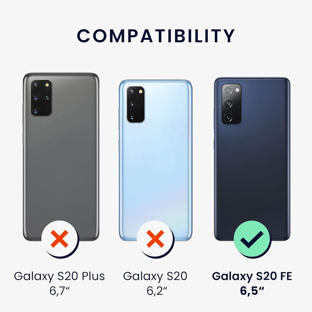 kwmobile Etui kompatybilne z Samsung Galaxy S20 FE - Miękki silikonowy pokrowiec na telefon - Arctic Night