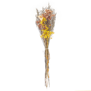 Dekoracje domu - Lumarko Bukiet suszonych kwiatów 65 cm pomarańczowo-żółty CARTAYA - miniaturka - grafika 1