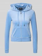 Bluzy damskie - Bluza rozpinana z wyhaftowanym logo model ‘ROBERTSON’ - miniaturka - grafika 1