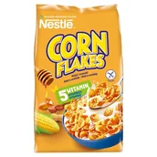 Płatki śniadaniowe i musli - Nestlé Corn Flakes Chrupiące płatki kukurydziane miód i orzeszki 400 g - miniaturka - grafika 1
