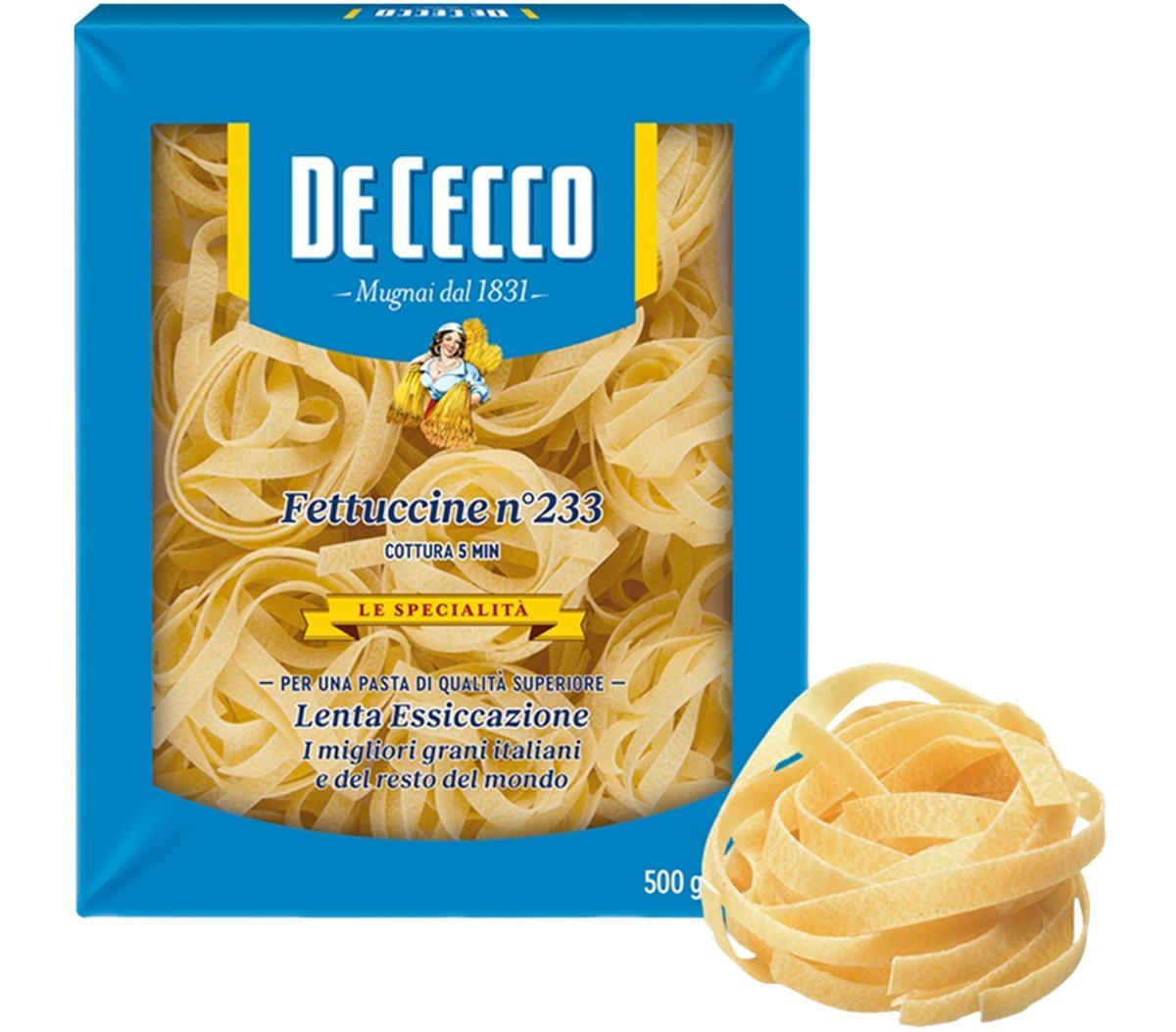 De Cecco Fettuccine n.233 500g włoski makaron wstążki
