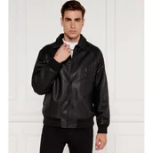 Kurtki męskie - HUGO Skórzana kurtka bomber Larston | Regular Fit - miniaturka - grafika 1